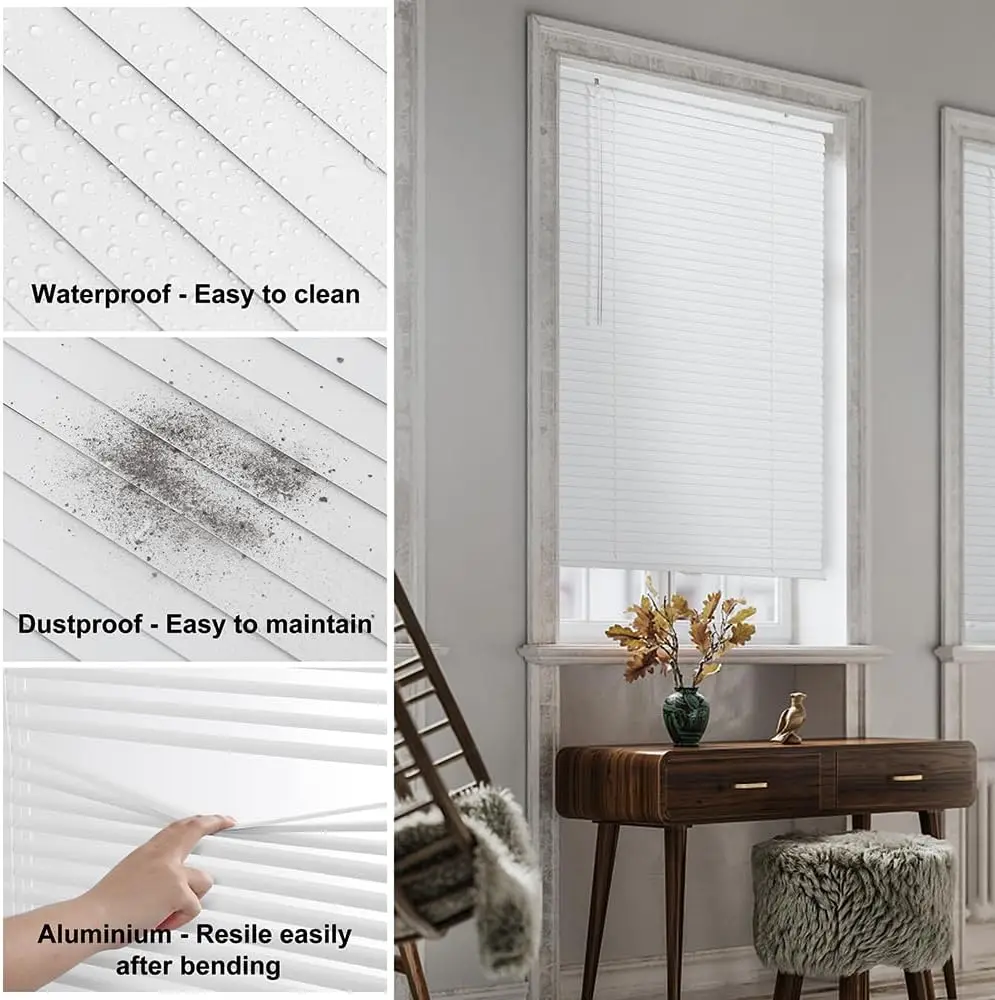 Manufacturers Window Aluminum Slats Venetian Blinds High Quality Cordless Aluminum Venetian Blinds