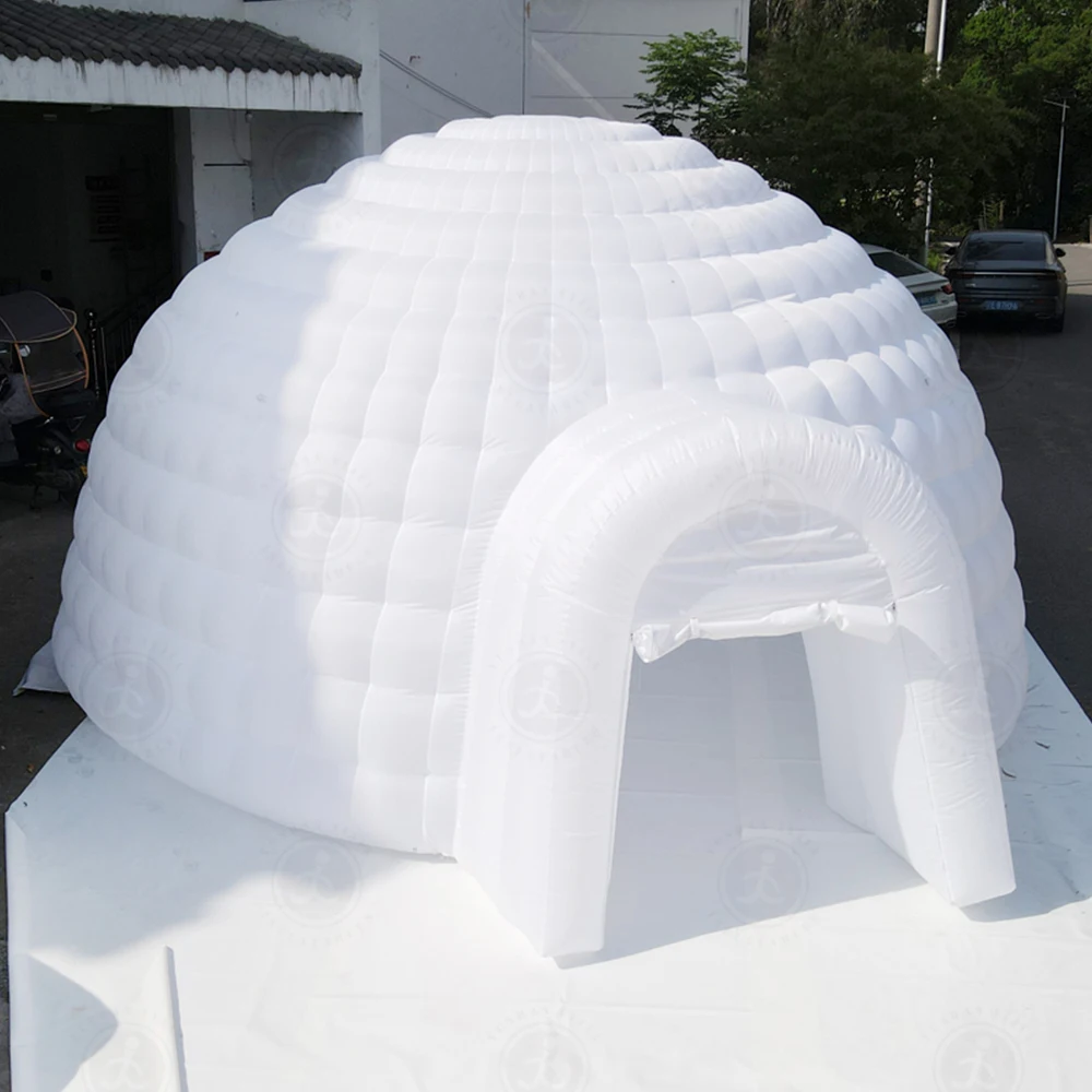 Large LED Inflatable Tent 210D Oxford Tent House with Blower Inflatable Lighting Tent for Party ent Exhibition Show