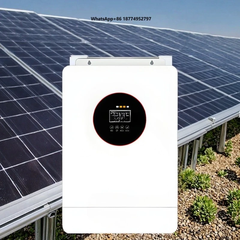 48V 3500W Solar Panel Inverter 5000W 230V Grid Hybrid Inverter  Pure Sine Wave Inverter AC Single/Dual Output Frequency 60Hz