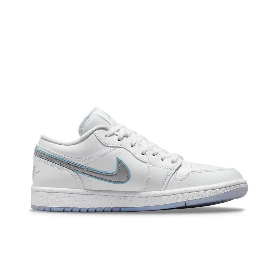 Jordan Air Jordan 1 baja moda clásica cómoda deportes low-top retro boardshets modelos para hombres y mujeres Blanco