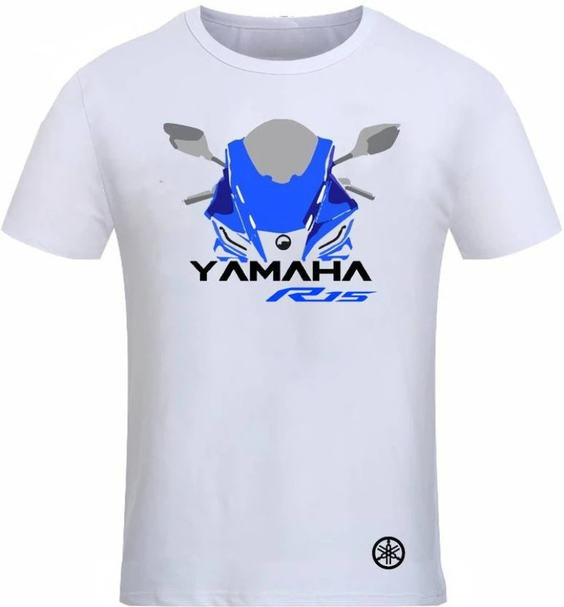 

Krvelistore Yamaha Футболка большого размера Motorsiklet Мужская мода Уличный хип-хоп Рок с короткими рукавами Женский хлопковый топ с круглым вырезом