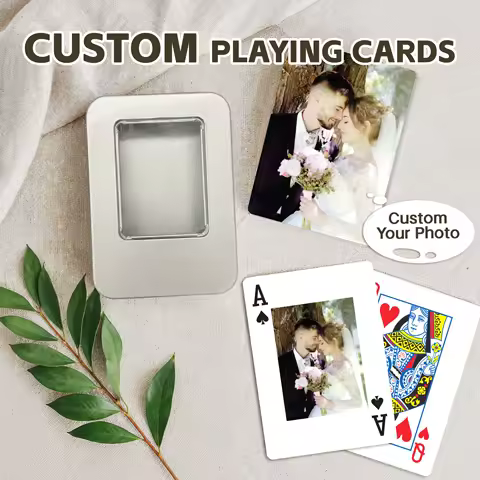 Custom Playing Cards of Photo Personalized Playing Cards of Double-Sided Customization A Deck of Playing Cards for Wedding