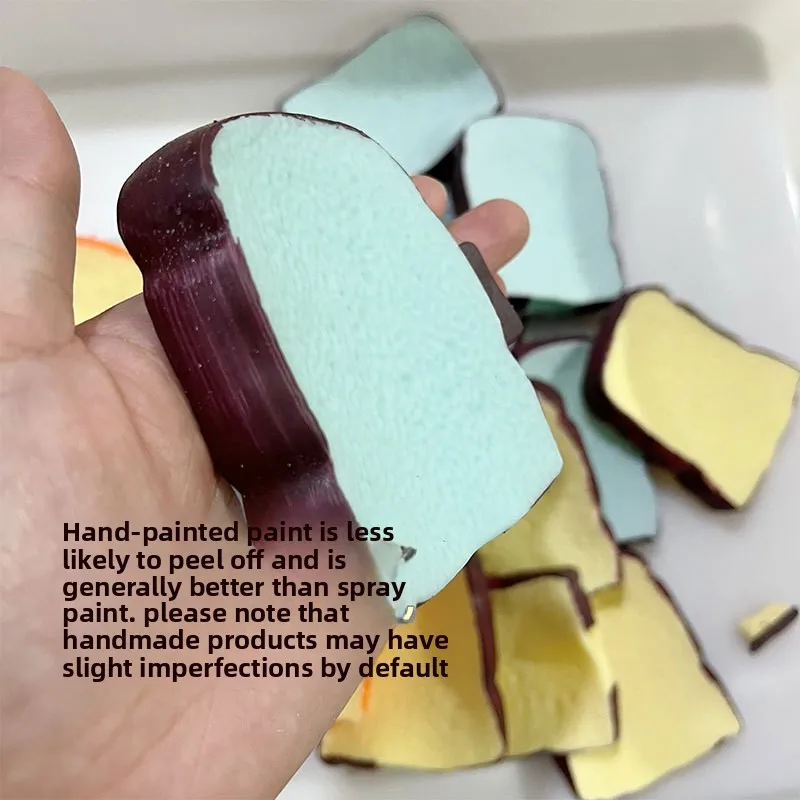 DIY Simulierter Toast, TPR-Leerkugelhülle, Handgemachtes DIY Squishy-Spielzeug-Ballhülle, Entspannungs- und Langsam Rückfedernde Kugelhülle – Detail 2