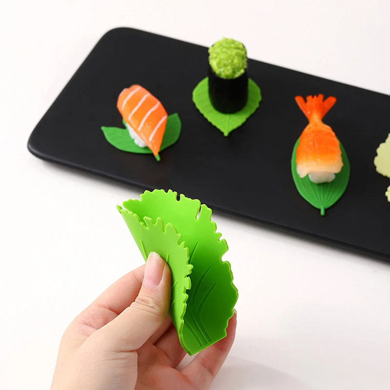 1Set Leaf Bento Dish Cup Lunch Separator Sushi Rice Ball Mat DIY Decor Accessories*..