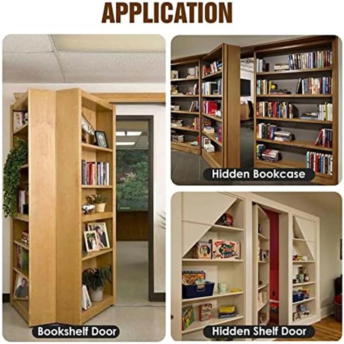 Поворотная петля для дверей PORK-2X, невидимая система поворотных петель с фурнитурой для ворот, для сверхмощных деревянных дверей до 200 фунтов типа I