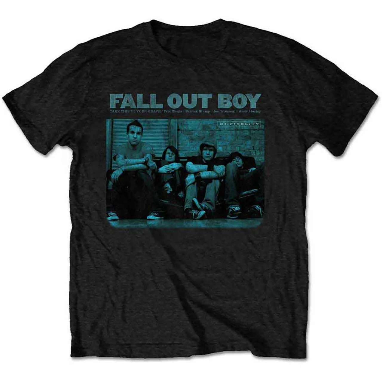 تي شيرت Fall Out Boy TTTYG بطباعة جرافيك للرجال والنساء فضفاض بأكمام قصيرة، مناسب لجميع المواسم من الترفيه والفخامة