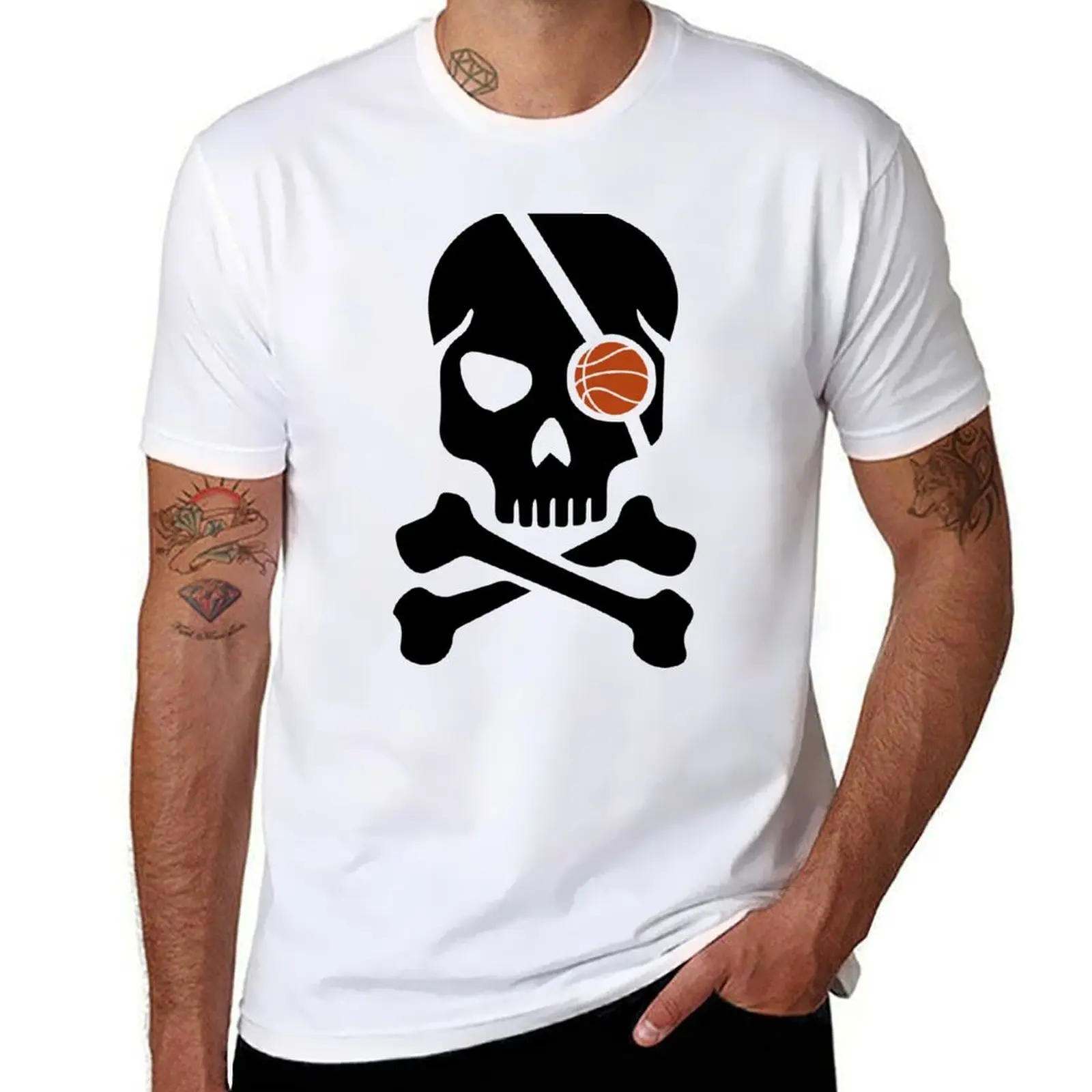 basketball skeleton,basketball skull T-Shirt t shirt man plain cotton t shirts high quality T-Shirt