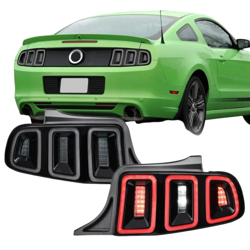 1 زوج 2x الفرامل الخلفية الضوء الخلفي الذيل ضوء وقف الضوء لفورد موستانج 2010 2011 2012 2013 2014 #2