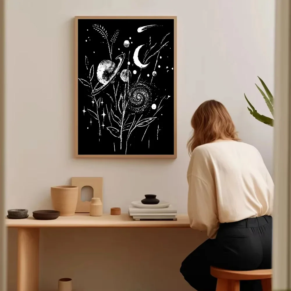 السماوية قماش جدار الفن غالاكسي طباعة الفضاء ديكور سديم اللوحة علم الفلك المشارك ديكور غرفة نوم ديكور المنزل الحديث الفني Gif #5