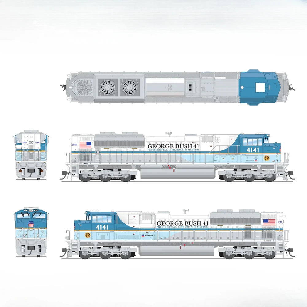 BLI Train Model HO 1/87 SD70Ace UP 4141 Bush Diesel Locomotive USA DCC Digital Sound Rail Car Model Toy