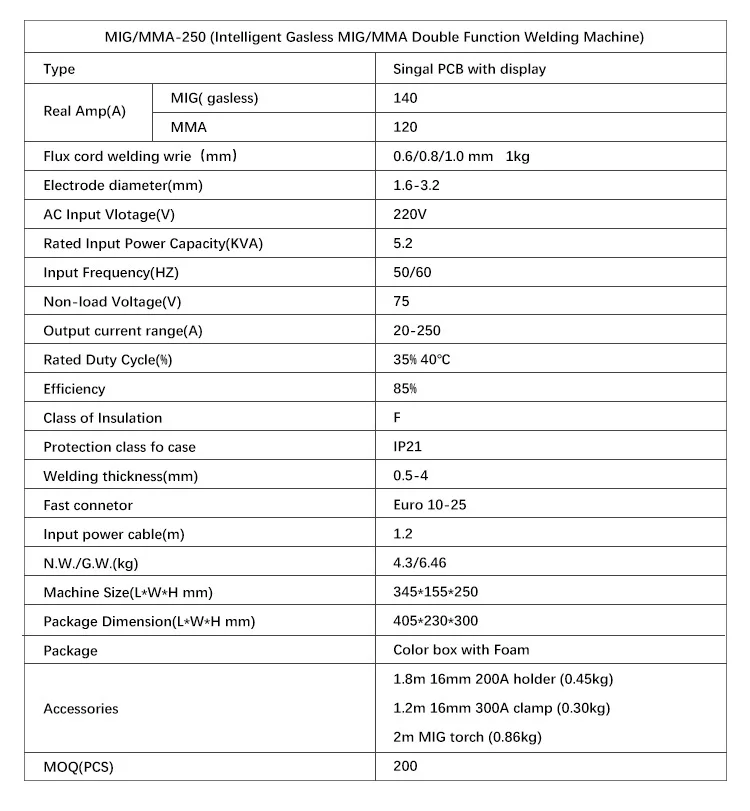 220V electric welding machine, no gas, two protection welding, manual welding, gas protection welding, household 110V