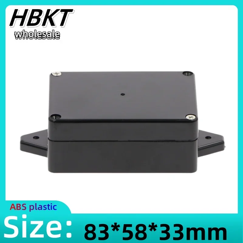 1pcs Black 83x58x33mmABS Waterproof Plastic Box Waterproof Electrical Junction Case For Electronic Projects Box