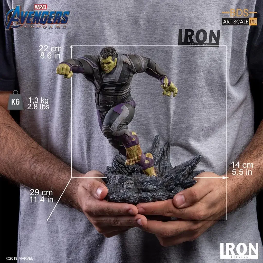 

Original Marvel Characters Iron Studios Avengers 4 The Hulk 1/10 Statue Deluxe Edition Model Figure Desktop Ornaments Collect