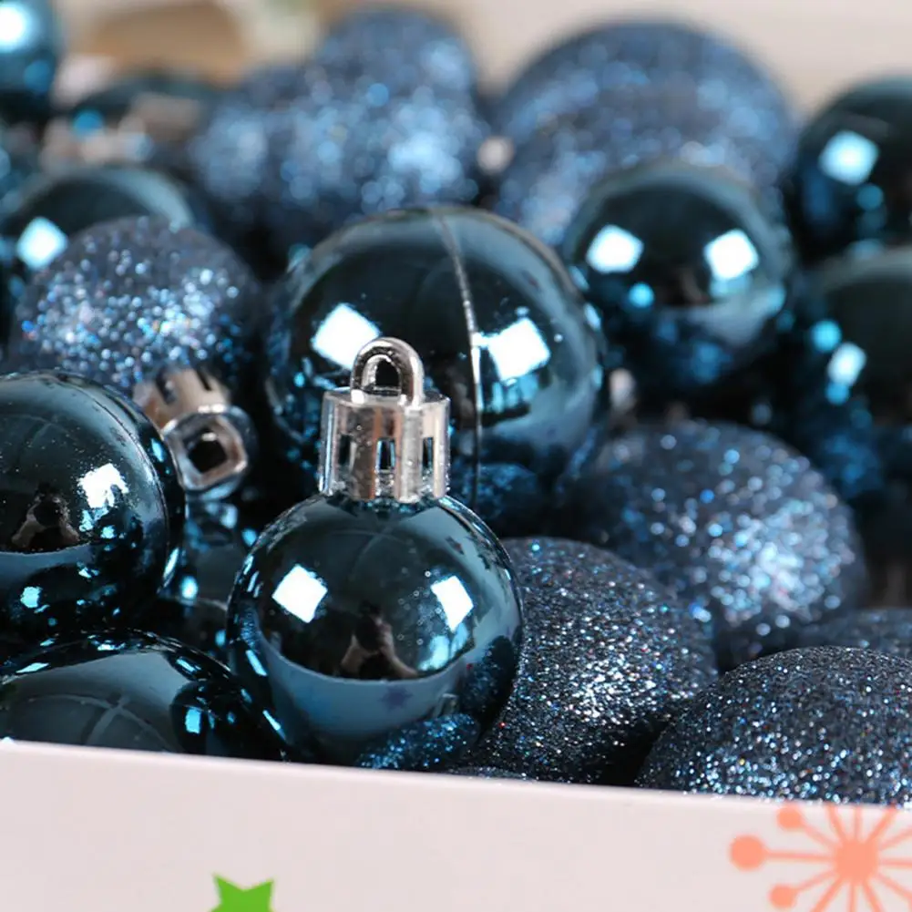 Christmas Ball 44Pcs 3/4/5CM Unbreakable Xmas Tree Ball Pendant Festive Party