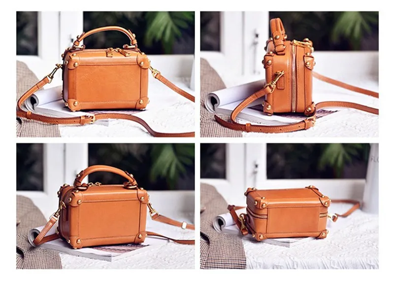 Fashion designer handmade natural genuine leather women\'s handbag casual luxury real cowhide ladies party shoulder crossbody bag