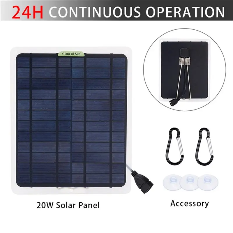 HOT 3X 20W Solar Panel 12V 10A Battery Controller Car Charger Outdoor Battery Supply For Vehicle Battery With OBD Plug~Jul.