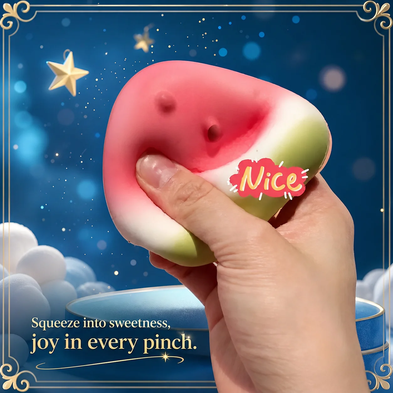 1 3 5pcs Watermelon Squishy Fidget Toy Slow Rising Fruit Pinch Squeeze Anti Stress Pressure Reducer Funny Stress Reliever Prop