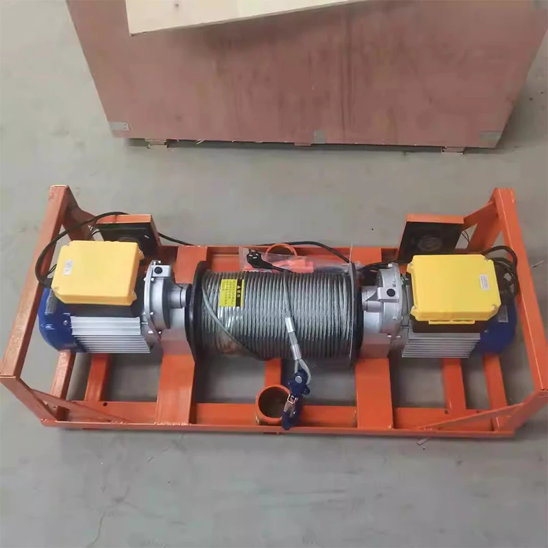 محرك مزدوج عمود مزدوج رفع نافذة المنزل زجاج الباب تركيب رافع مدمج 15 طن رافعة كهربائية (مخصصة)