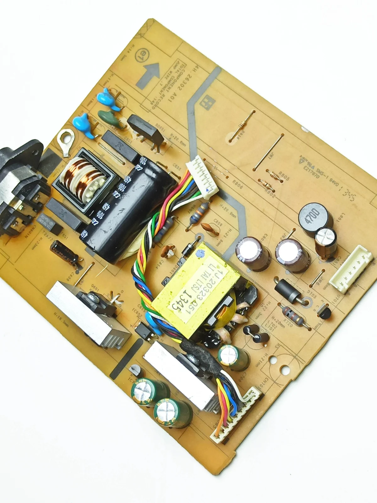 

P2214H Power Board 4H.26302.A01 E217670 high pressure board with HR215WU1-120 screen