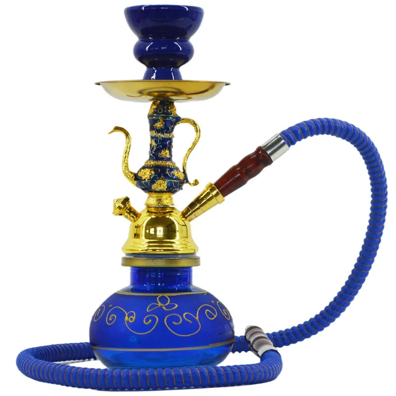 

Shisha Bar Arabic Culture Water Pipe Single Tube Nargileh Water Pipe Set Shisha Hookah High Quality