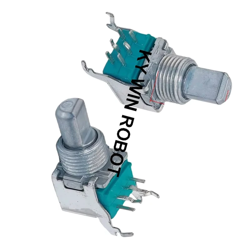 1 Stück/Los 100% ALPS Importiert RK097 Dual 6-Pin Horizontal B10K Potentiometer Leistungsverstärker Audio Lautstärkeregler Griff – Detail 4