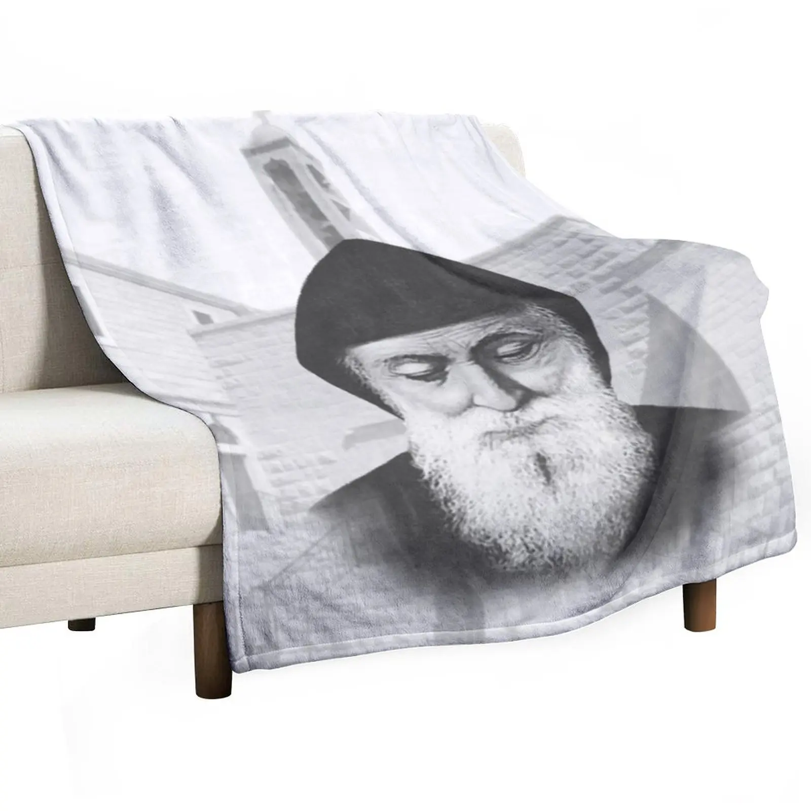 

Saint Charbel Throw Blanket valentine gift ideas Luxury St Soft Single Blankets
