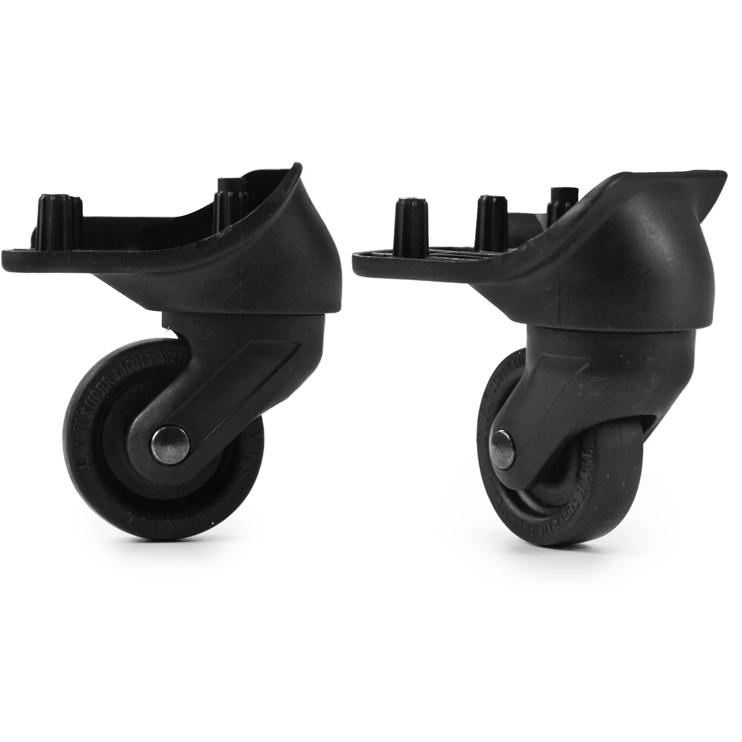 GUGULUZA 1 Paar Ersatz-Kofferräder Reparaturteile für Reisetaschen Spinner-Rollen für Reisekoffer Zollbox ST0044