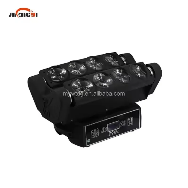 

Stage Lighting 8*10W LED DJ Equipment Spider Beam Moving Head Light For Concert Party