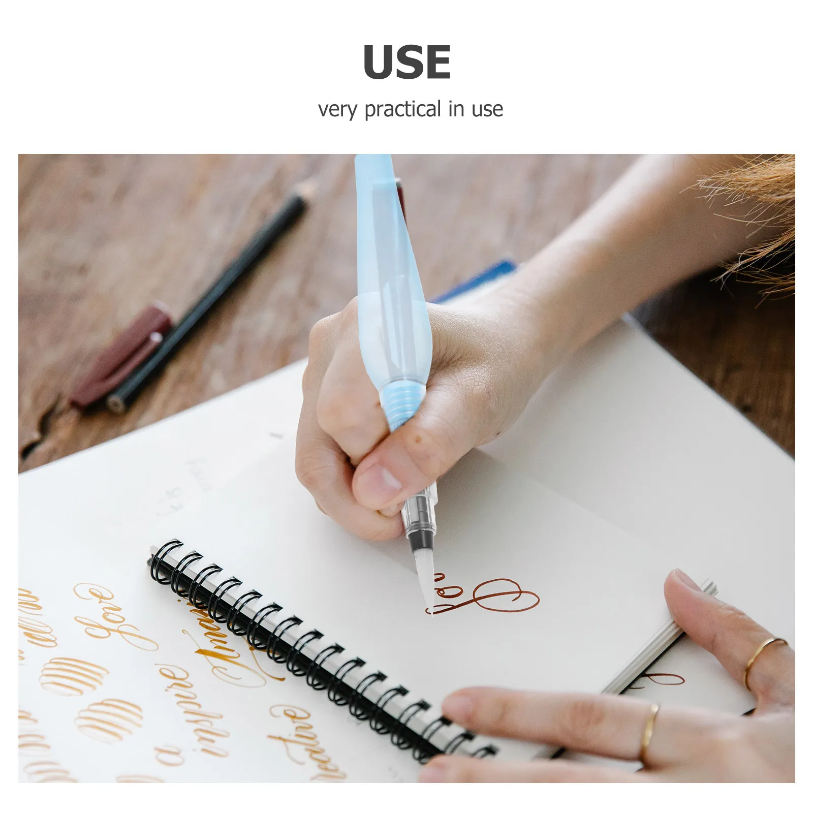 3 قطع فرشاة رسم بالألوان المائية، تصميم خفيف الوزن قابل لإعادة الاستخدام للسفر، مثالية للرسم في الهواء الطلق