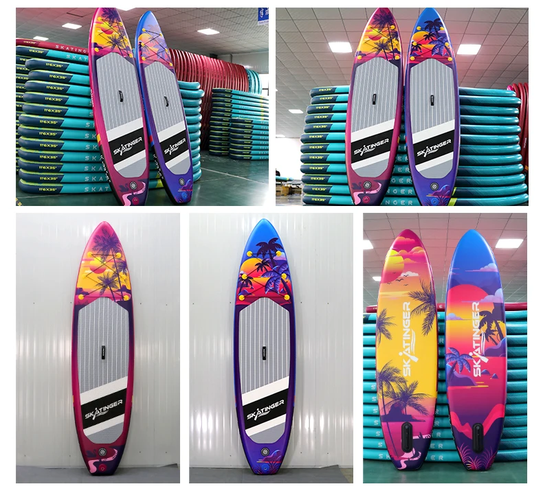 2025 Oem مصنع قطرة غرزة تصفح نفخ مجداف وقوف مجلس التجديف لوح التزلج سوب باديل supboard للرياضات المائية