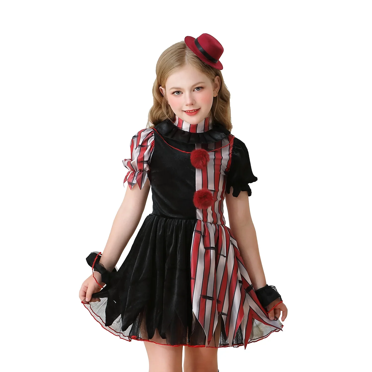 

Halloween Costumes Cosplay Clown dress for girls Holiday Disguise movie Horror Clown Costumes Stage performance Fancy Dress
