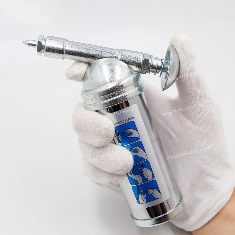 ​ ​ Мини-смазочный пистолет объемом 80 куб.см — ручной смазочный аппарат для автомобилей/велосипедов, портативный масляный насос с гибким шлангом ​