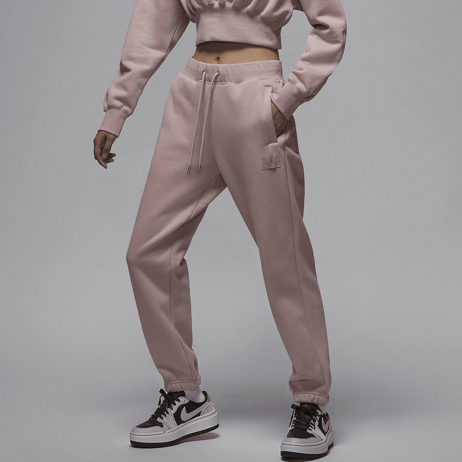 

Официальные женские флисовые повседневные теплые джоггеры Nike JORDAN FV7060-601