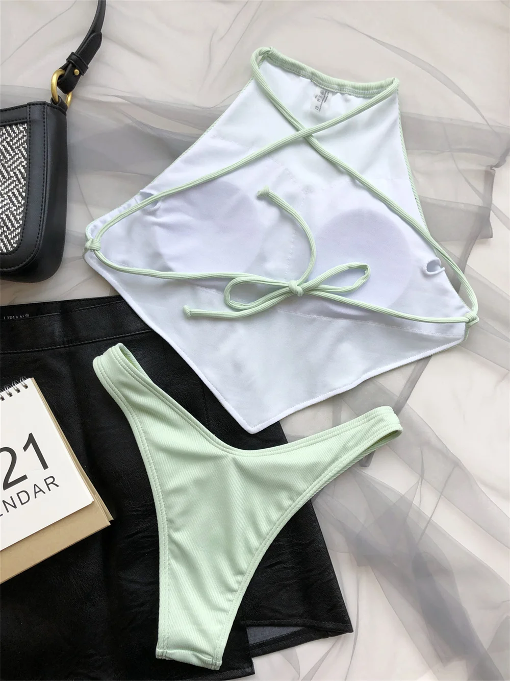 Sexy String Backless Bikini Micro Extreme Swimsuit Irregular Swimwear Thongs Women Beach Outfit Bathing Suit Bikinis Set Biquini