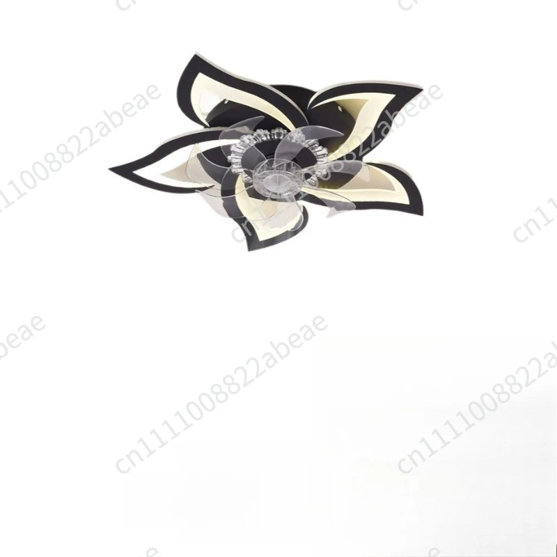 Ceiling Fan with Lights Modern Dimmable Flower Shape Remote Control/app Control Timing 6 Gear Speeds Fan Ceiling Lamp
