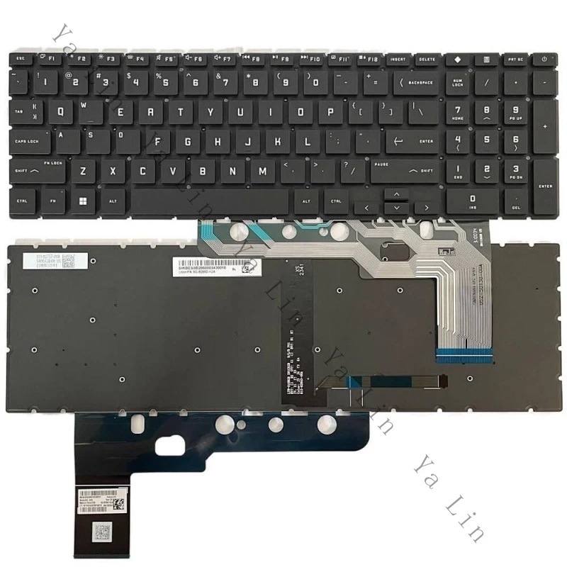 Nuevo Teclado Retroiluminado Negro AA+ para Portátil HP OMEN Gaming 17-DB 17Z-DB 17-DB0000CA, Repuesto