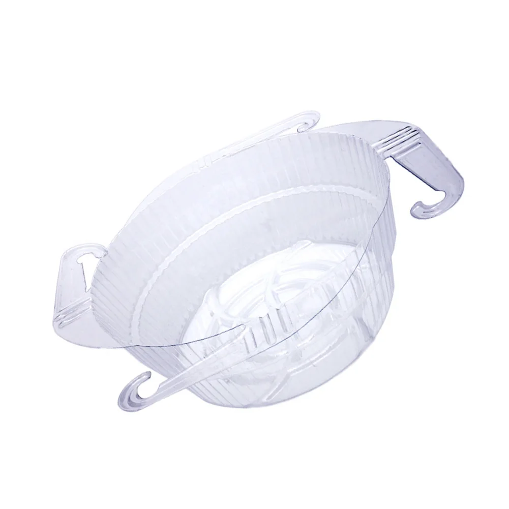 Round Plant Trays Transparent Planters Stackable Storage 3-size Assortment Water Collection Saucers For Balcony Planters