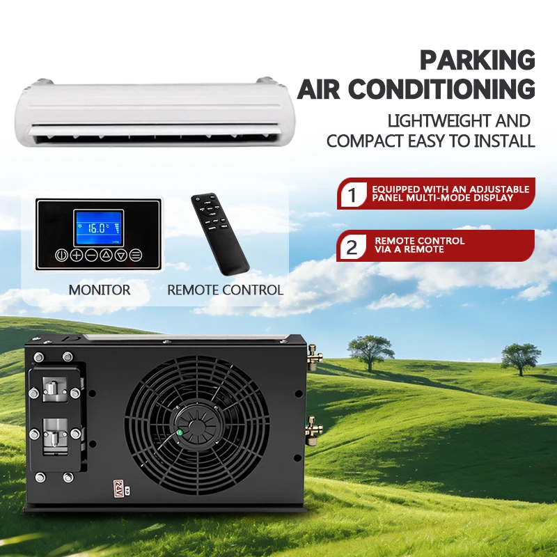 

Truck Air Conditioner Electric Split Air Conditioning Parking Ac Unit 12 Volt for Semi Truck