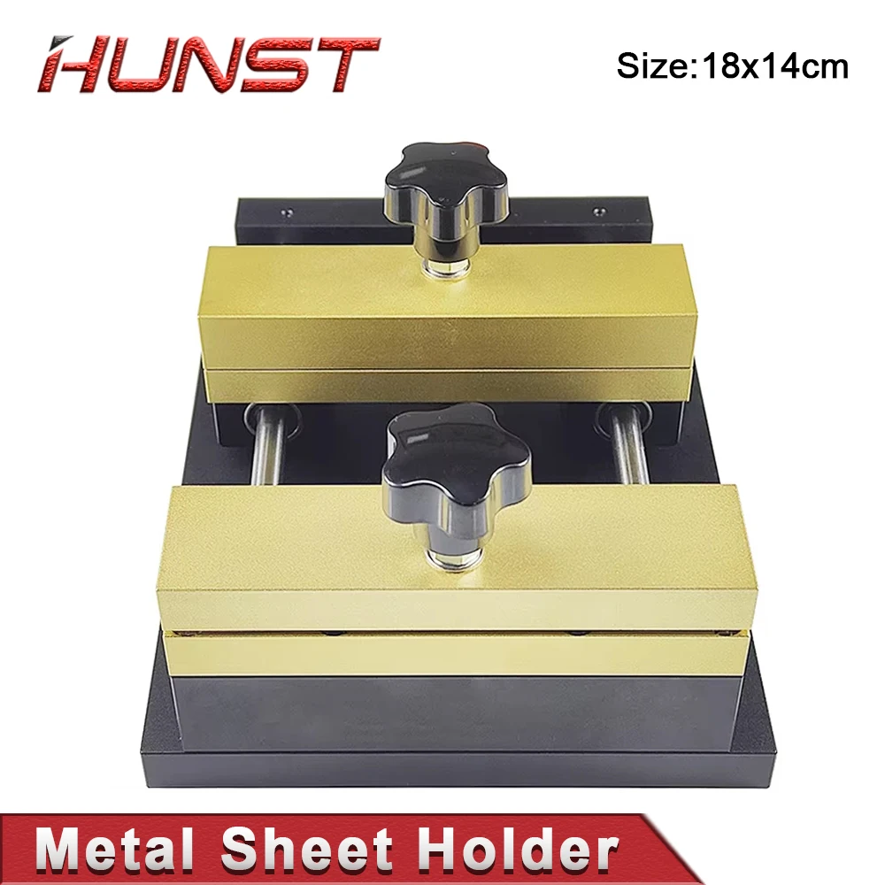 HUNST Metal Sheet Holder Marking Attechment Fixed Bracket Metal Fixture for Fiber Laser Engraving Machine Card Cutting