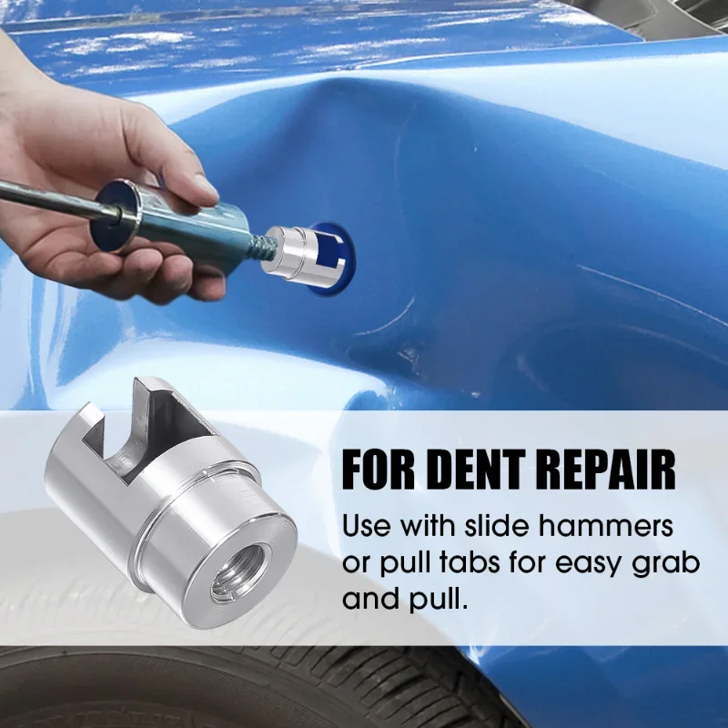 Car Dent Lifter Puller M10/M12 Slide Hammer Dent Puller Repair Tools Pulling Tab Adapter Paintless Dent Repair Adapter