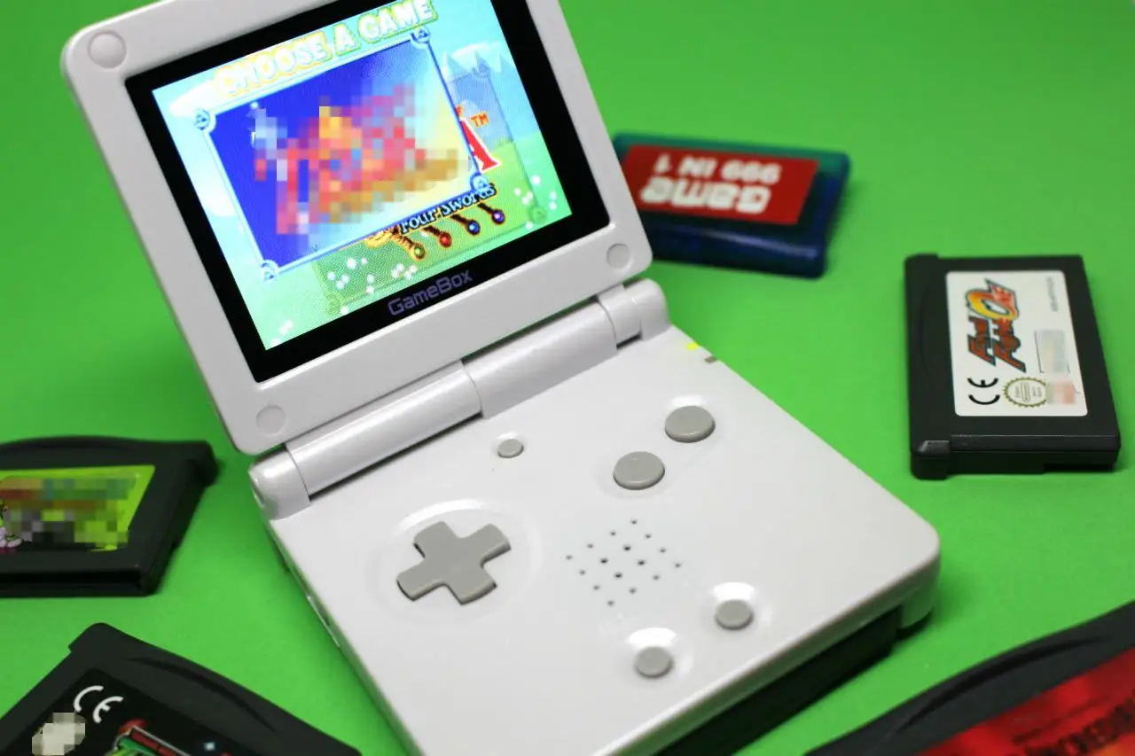 GameBox-consola portátil GBA SP, dispositivo con pantalla LCD de 3,00 pulgadas, clon de Hardware Real