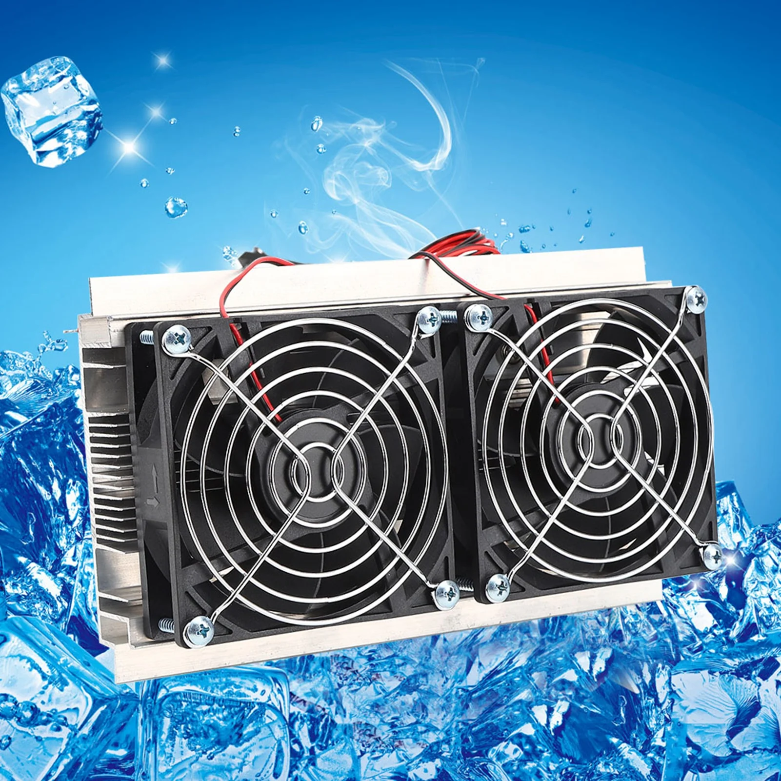 เครื่องทําความเย็นเทอร์โมอิเล็กทริกน้ําหนักเบาทํางานที่มั่นคง เครื่องทําความเย็นเทอร์โมอิเล็กทริกแบบพกพาที่ทนทานสําหรับเตียงสัตว์เลี้ยง แผ่นทําความเย็น