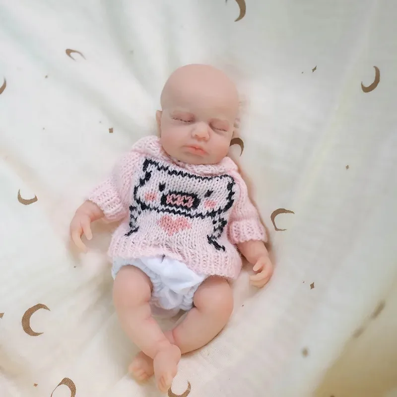 

8-дюймовая 20 см кукла реборн Baby Loulou, твердый силиконовый корпус, очень милый ребенок