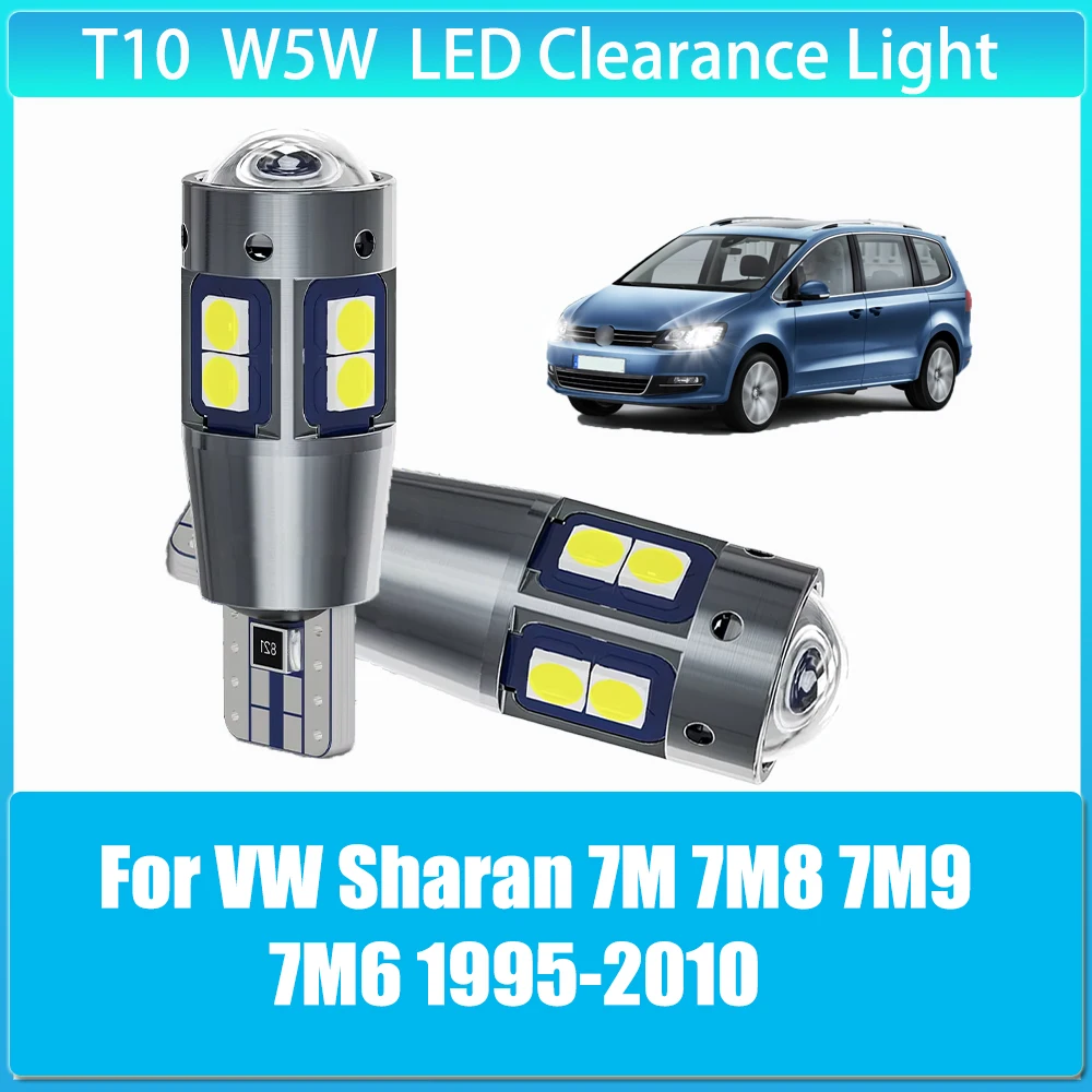 

2pcs LED Clearance Light Bulb Lamp W5W T10 for Volkswagen VW Sharan 7M 7M8 7M9 7M6 1995-2005 2006 2007 2008 2009 2010