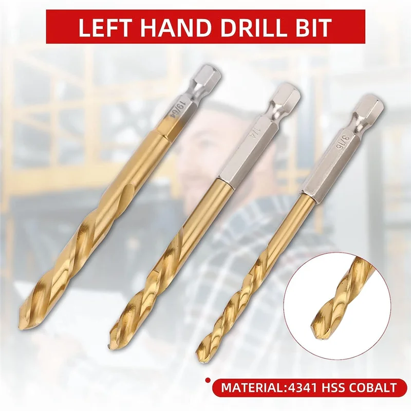 

【Superdeals】10-Piece Screw Extractor Set Universal Drill Bit Holder For Removing Broken Studs, Bolts