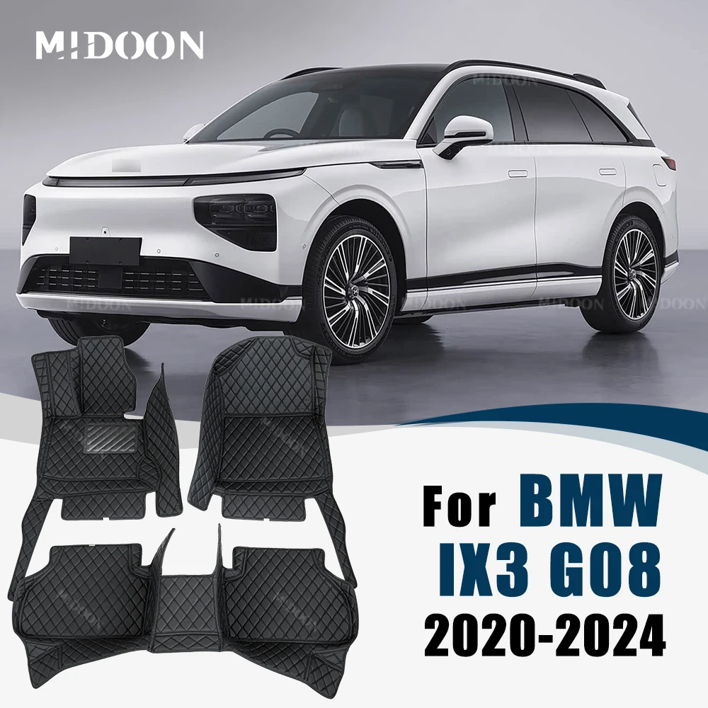 

For BMW IX3 G08 2020 2021 2022 2023 2024 Custom Car Floor Mats Auto Carpet Cover Interior Details Accessories Protective Pad