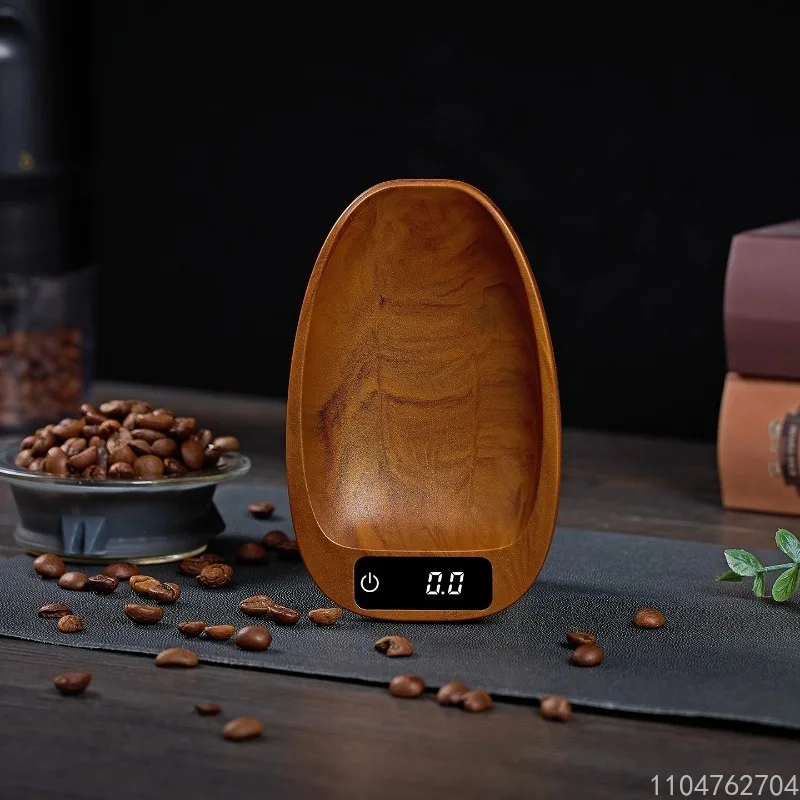 

Высокоточные компактные электронные весы с подносом для кофейных зерен - инструмент для взвешивания кофе и чая для домашнего использования