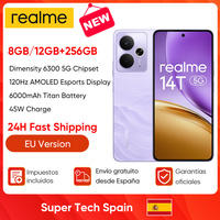2025 New realme 14T 5G Smartphone 8GB+256GB Dimensity 6300 5G Chipset 6000mAh Titan Battery IP69 Top-tier Waterproof