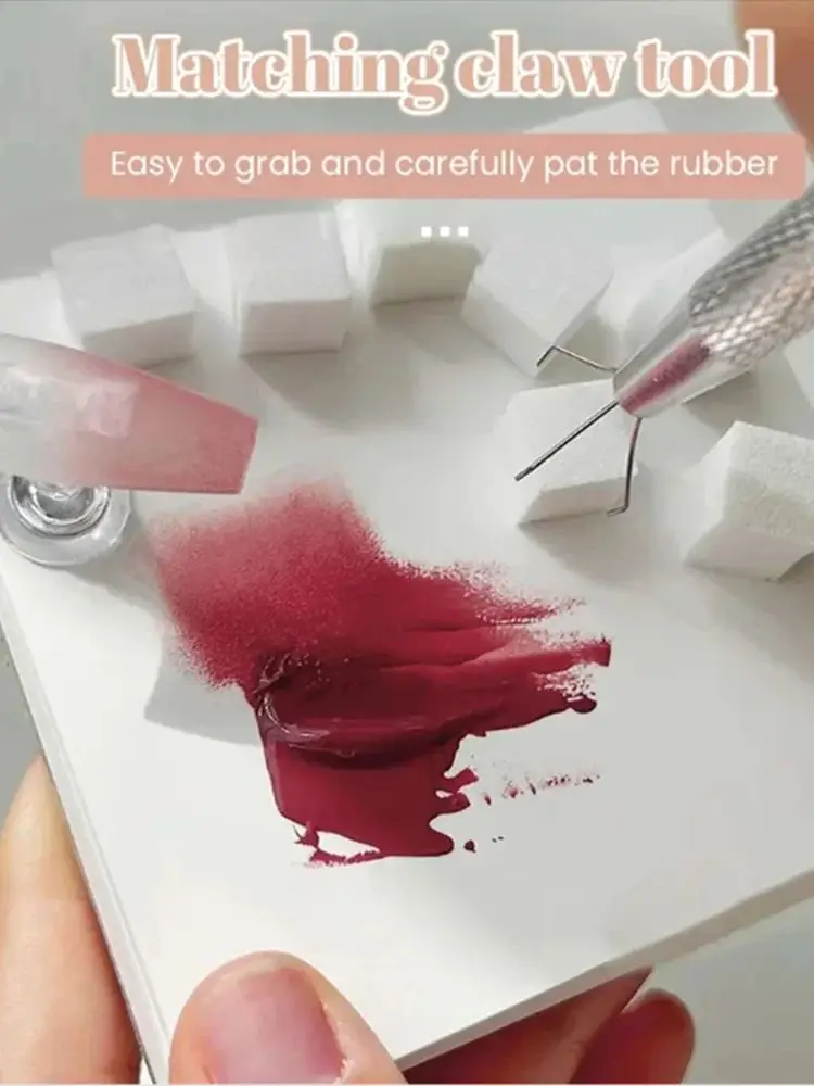 50/150 stücke Schwamm Gradienten Nail art Stamper Werkzeuge Gel Polnisch Farbverlauf Pinsel Glitter Pulver Punktierung Stift Für maniküre Werkzeuge