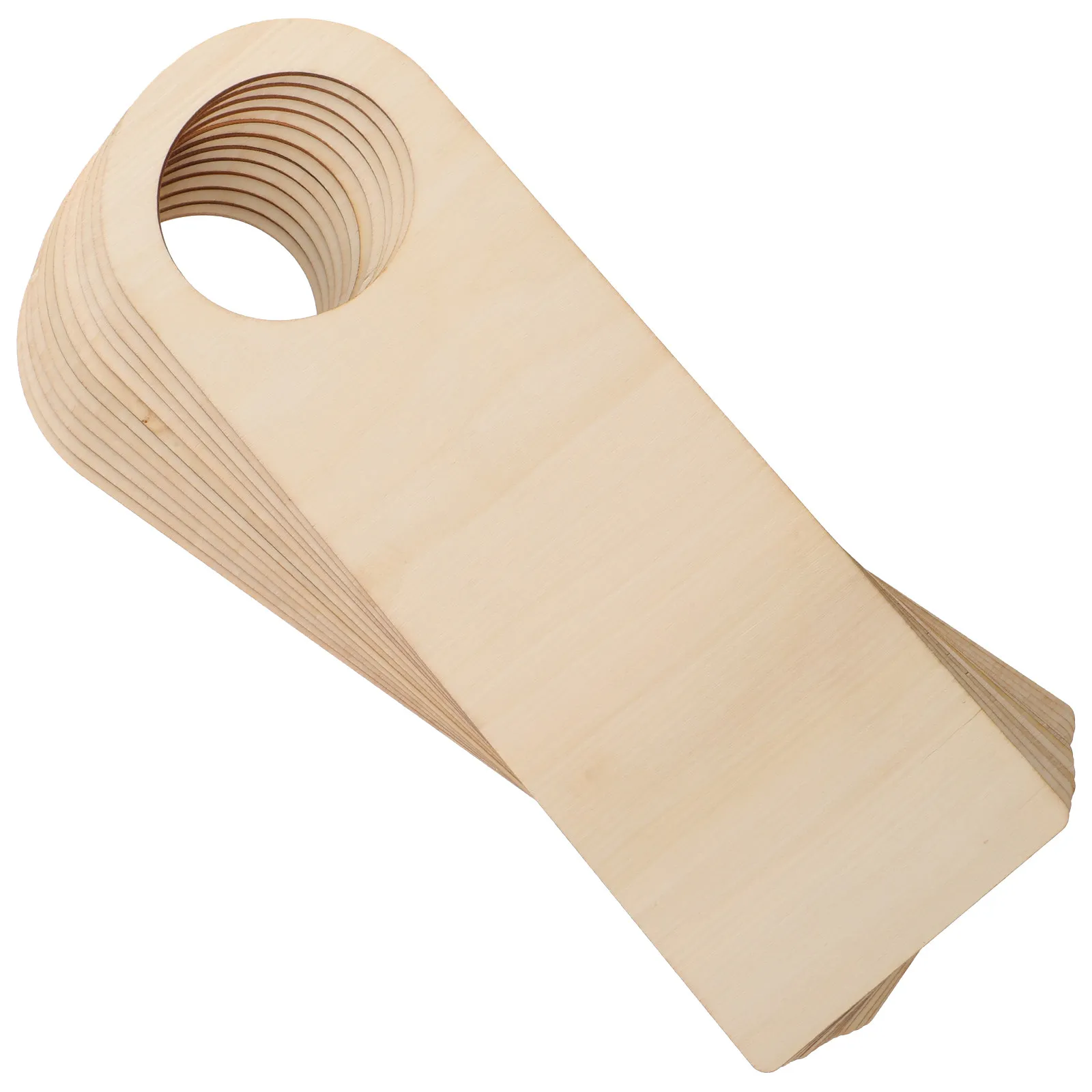 

12Pcs Lightweight Wooden Door Hanging Pendant Ready to Finish Decorative Hanger for Parties Classrooms Scout Events Craft